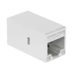 white Cat6 RJ45 female-to-female inline coupler