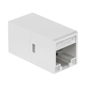CAT6 RJ45 Inline Coupler Female to Female Ethernet Cable Extender White detail